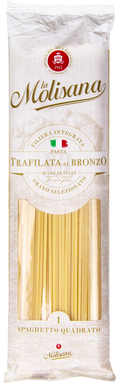 Изображение товара Квадратные спагетти La Molisana 450г - итальянские макароны из пшеницы