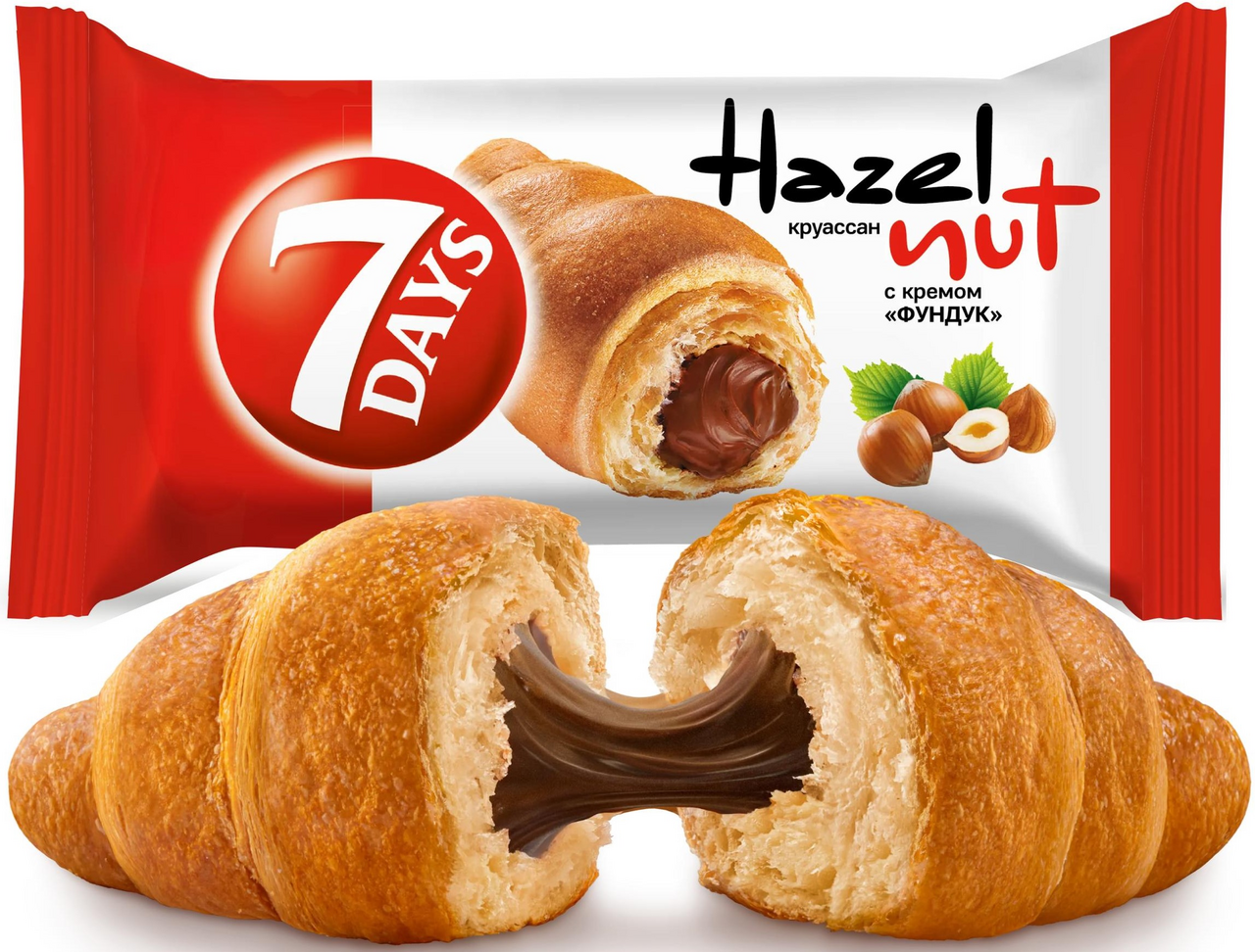 Круассан 7 Days с фундуком, 65г