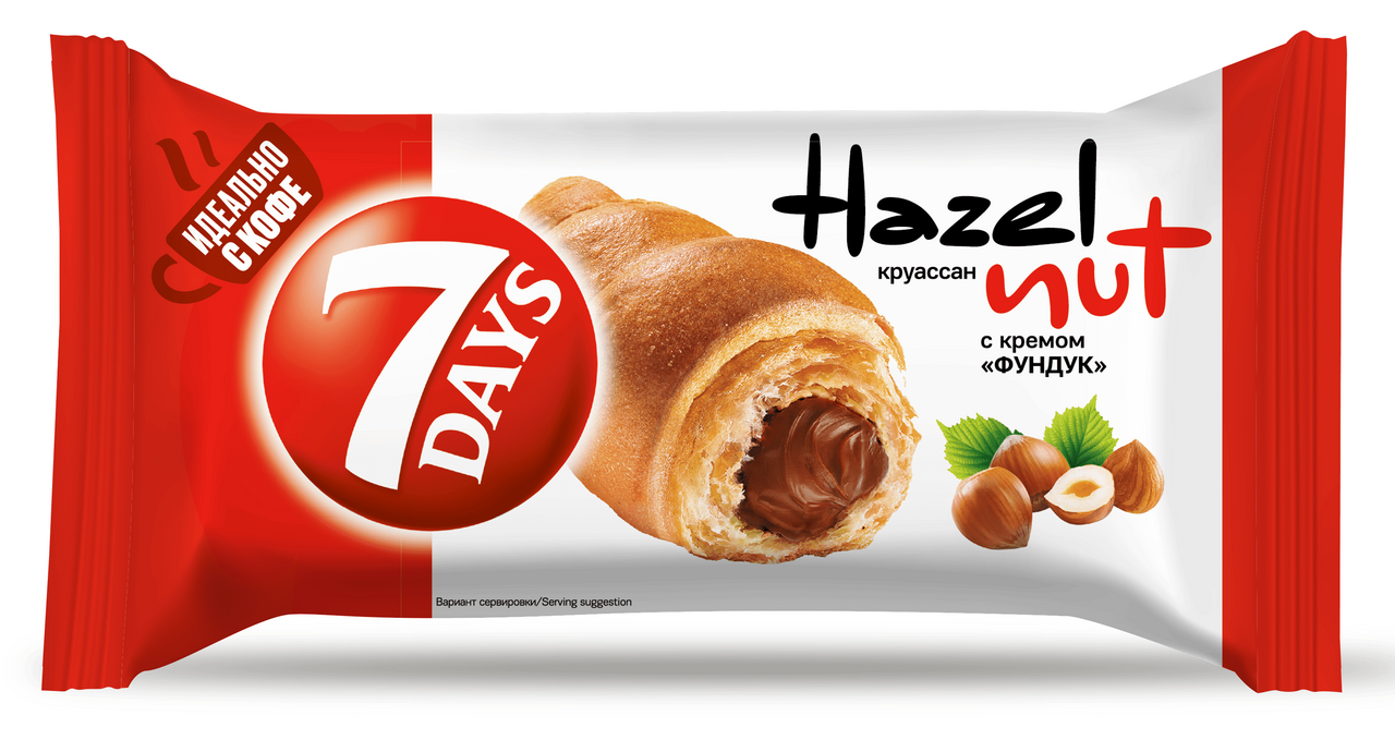 Круассан 7 Days с фундуком, 65г