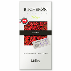 Шоколад Bucheron Village молочный малина, 85г