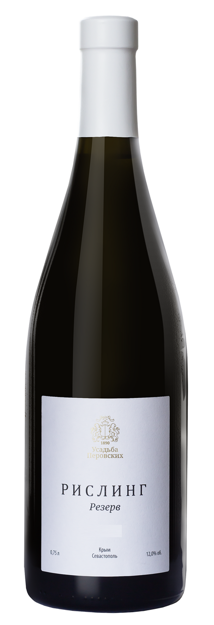 Вино Усадьба Перовских Рислинг Резерв белое полусухое, 0.75л