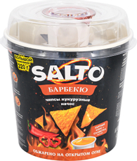 Чипсы Salto Кукурузные начос Барбекю с сырным соусом, 220г