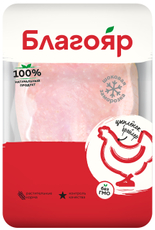 Грудка цыпленка-бройлера Благояр замороженная