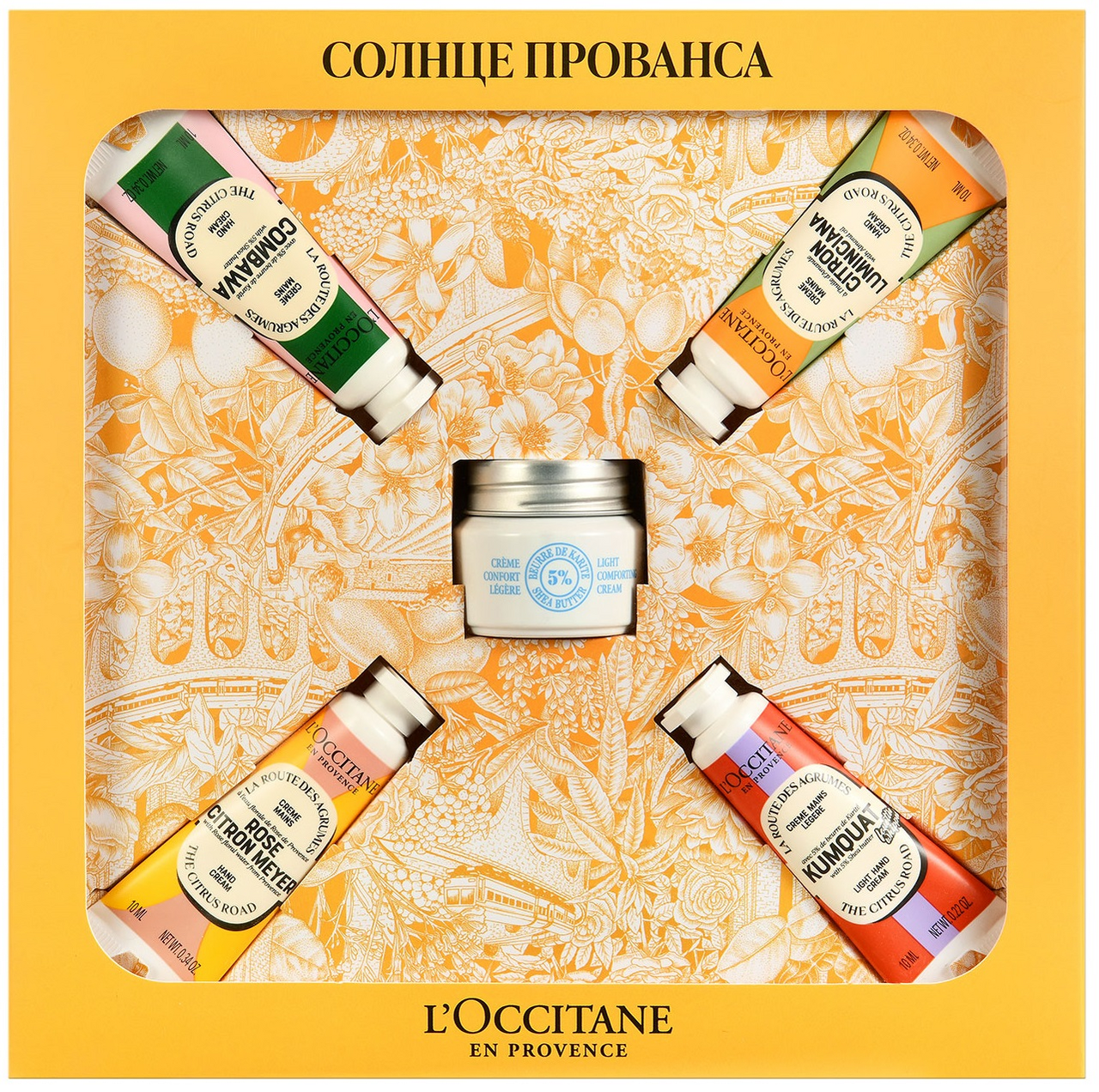 Изображение товара Подарочный набор кремов для рук и лица L'Occitane с маслом Карите и ароматами