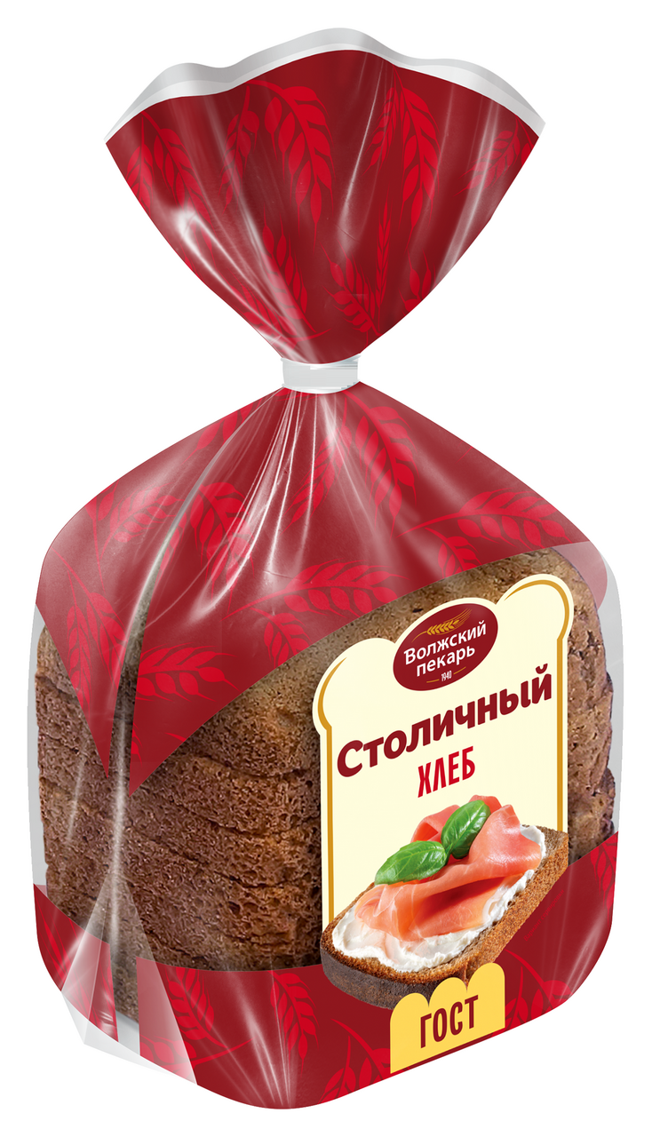 Хлеб Волжский пекарь Столичный нарезка, 350г