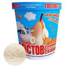 Мороженое пломбир ГОСТОВский печенье с грушей и карамелью, 350г