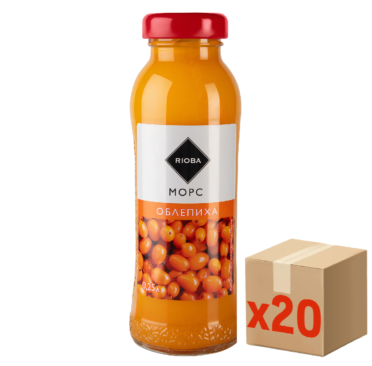 RIOBA Морс облепиха, 250мл x 20 шт