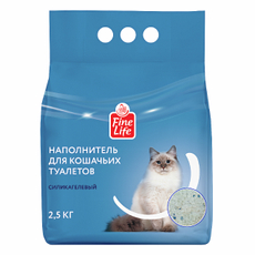 Fine Life Наполнитель для кошачьего туалета силикагелевый, 2.5кг