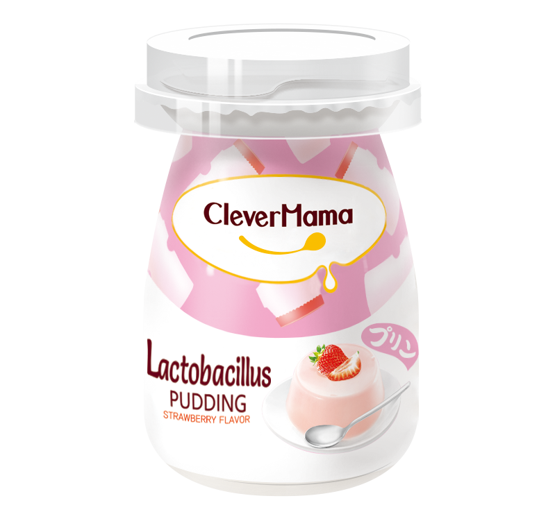 Пудинг Clever Mama с лактобактериями и клубникой, 85г