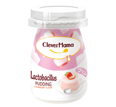 Пудинг Clever Mama с лактобактериями и клубникой, 85г