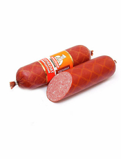 Колбаса Барнаульский пищевик Швейцарский сервелат избранная варено-копченая, 380г