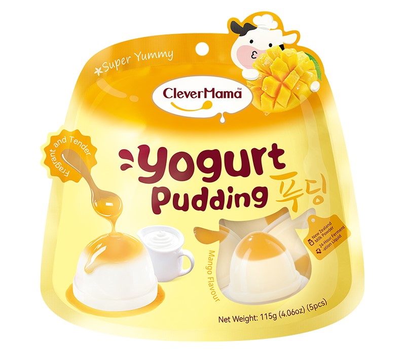 Пудинг Clever Mama йогуртовый с манго, 115г