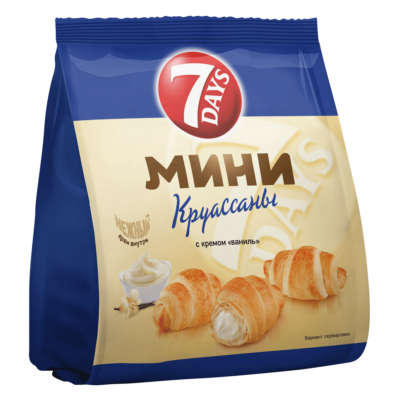 Мини-круассаны 7 Days Ваниль, 123г