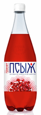 Вода Псыж с соком граната минеральная газированная, 1л