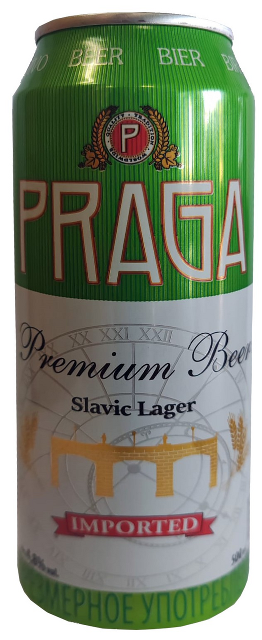 Пиво Praga Slavic лагер светлое, 0.5л