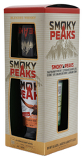 Виски Smoky Peaks в подарочной упаковке с бокалом, 0.5л