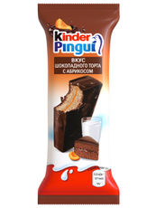 Пирожное Kinder Pingui бисквитное с шоколадным тортом и абрикосом, 30г