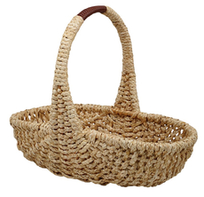 Корзина плетеная Natural House с ручками AB размер L, 45 x 23 x 10см