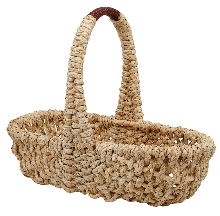 Корзина плетеная Natural House с ручками AB размер M, 40 x 18 x 9см