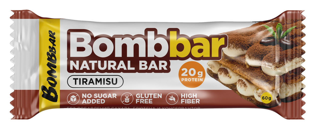 Изображение товара Батончик Bombbar тирамису, 60г