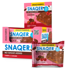 Печенье Snaq Fabriq глазированное шоколад с вишней и карамелью, 45г x 10 шт
