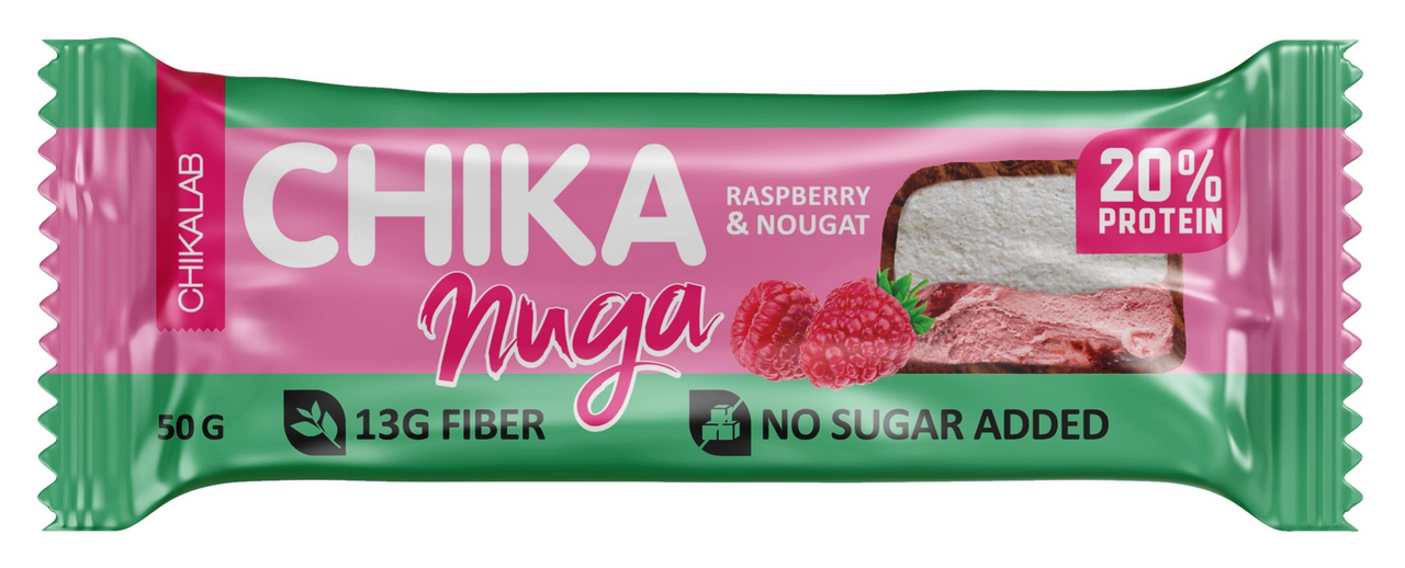 Изображение товара Батончик глазированный Chikalab Нуга/Малина 50Г