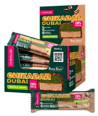 Батончик Chikalab глазированный моккачино с фисташкой и хрустящим тестом, 45г x 30 шт