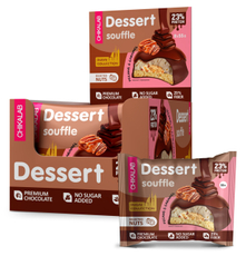 Печенье Chikalab глазированное пекан с карамелью, 55г x 8 шт