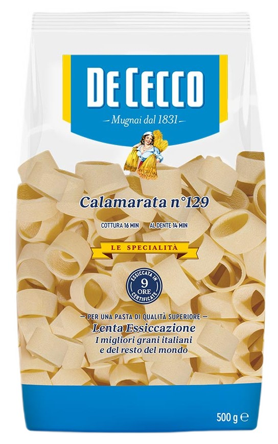 Изображение товара 500Г МАКАРОНЫ DE CECCO КАЛАМАРАТА №129 ИТАЛИЯ