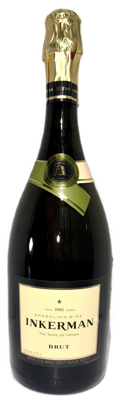 Вино игристое Inkerman белое брют, 0.75л