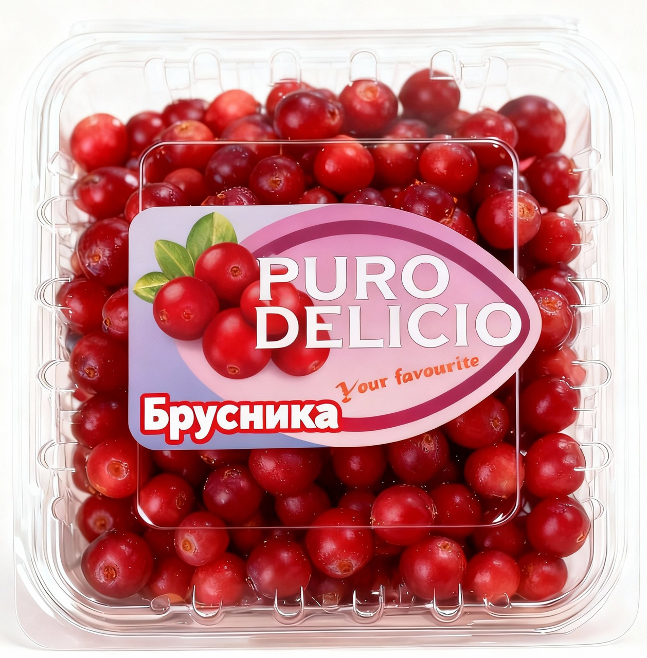 Изображение товара 125Г Брусника PURO DELICIO - натуральная ягодная закуска из России