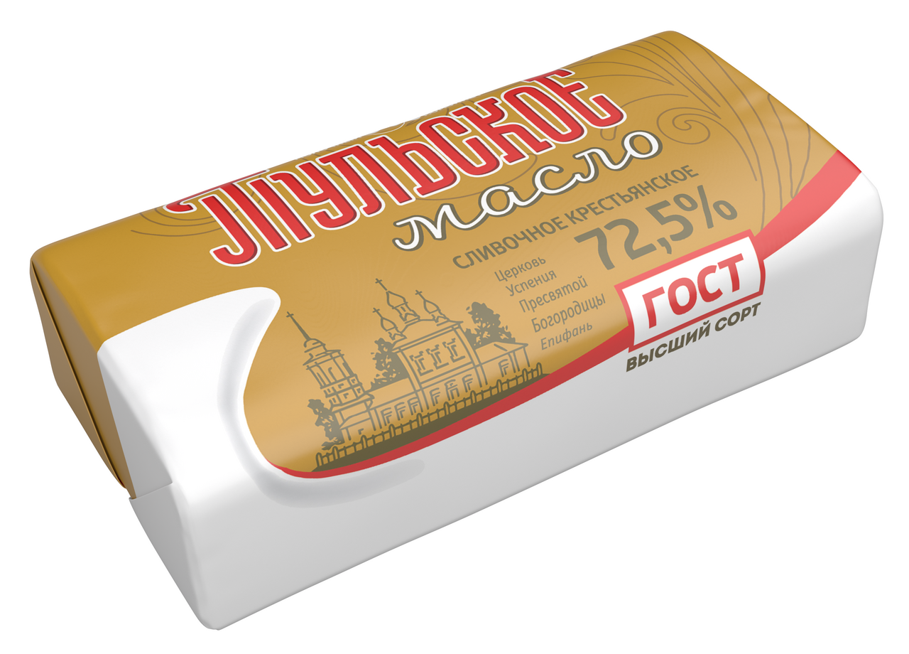 Масло сливочное Тульский Крестьянское 72.5%, 300г