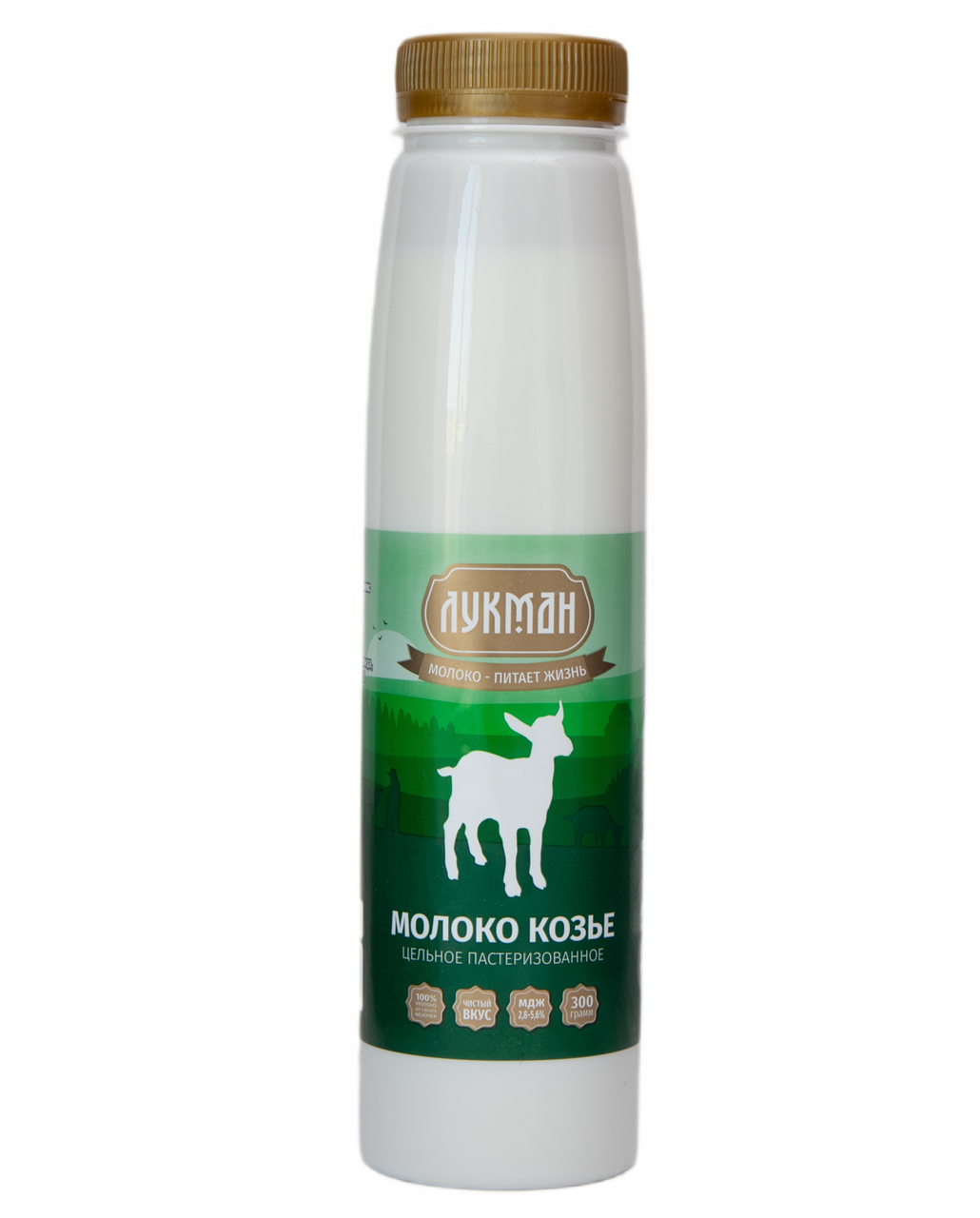 Молоко Лукман пастеризованное козье 2.8-5.6%, 300г