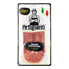 Колбаса Segreti D'Artigiano Каччиаторе Салями сыровяленая нарезка, 70г
