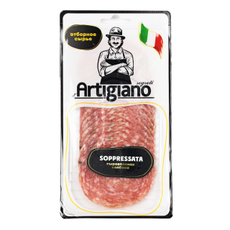 Колбаса Segreti D'Artigiano Сопрессато Салями сыровяленая нарезка, 70г