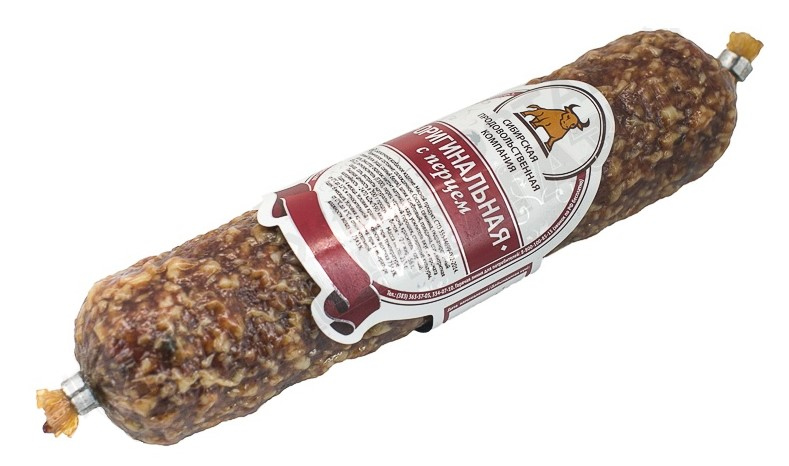 Колбаса СПК Оригинальная с перцем сырокопченая, 235г