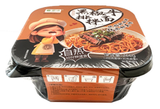 Лапша быстрого приготовления Lei Qia саморазогревающаяся стейк с черным перцем, 266г