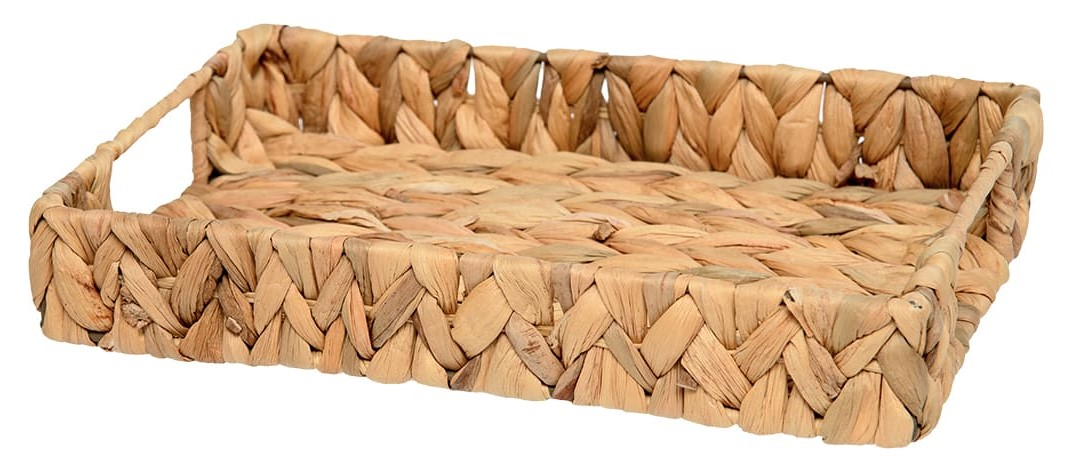 Поднос Natural House Золотистый колос плетеный, 28 x 18 x 5см