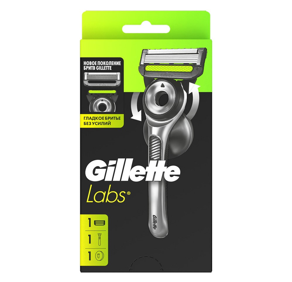 Изображение товара Набор станка для бритья Gillette Labs с кассетой и лезвиями