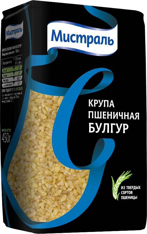 Крупа пшеничная МИСТРАЛЬ Булгур, 500 г