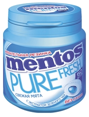 Жевательная резинка Mentos Pure Fresh свежая мята, 100г