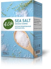Соль 4Life морская йодированная крупная, 1кг