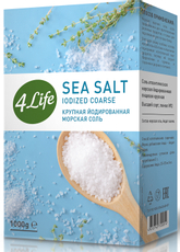 Соль 4Life морская йодированная крупная, 1кг