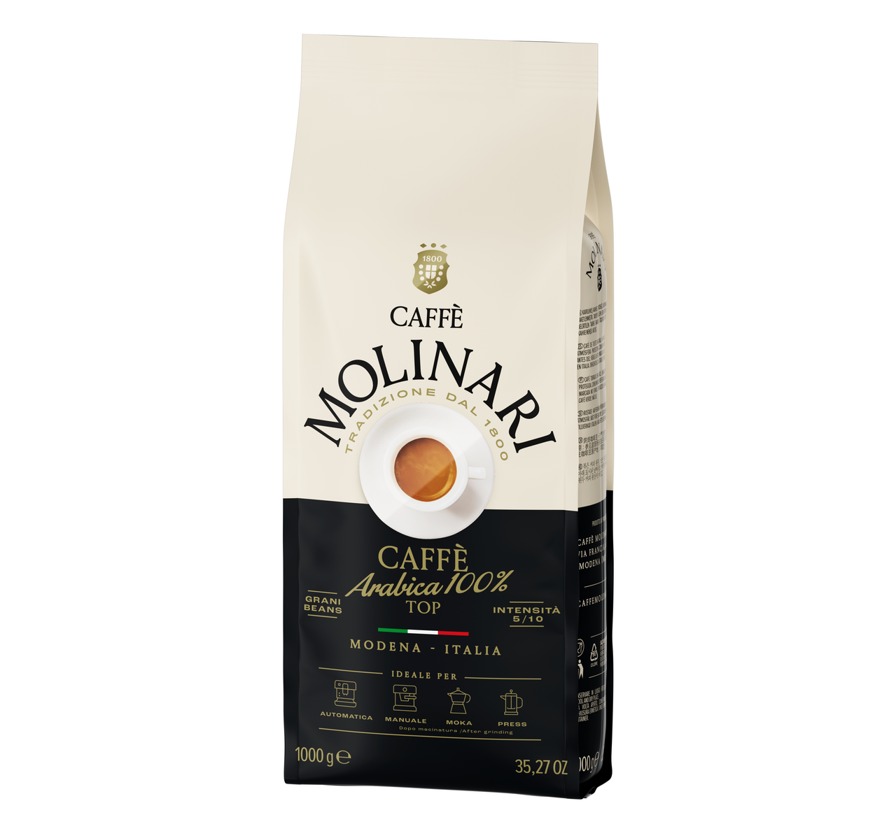 Изображение товара Кофе MOLINARI 1KG 100% Арабика зерновой Италия высокий вкус