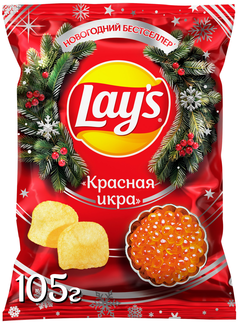 Чипсы Lay's красная икра, 105г