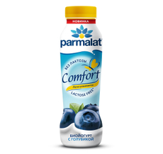Йогурт питьевой Parmalat безлактозный голубика 1.5%, 290г