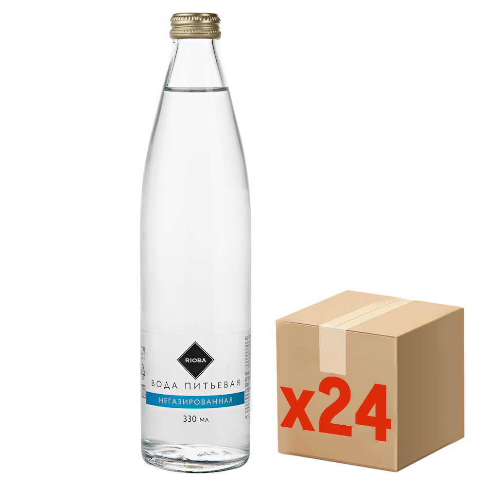 RIOBA Вода негазированная, 330мл x 24 шт