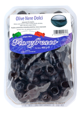 Оливки черные Freschi di Natura Fiorefresco Сладкие с косточкой, 400г