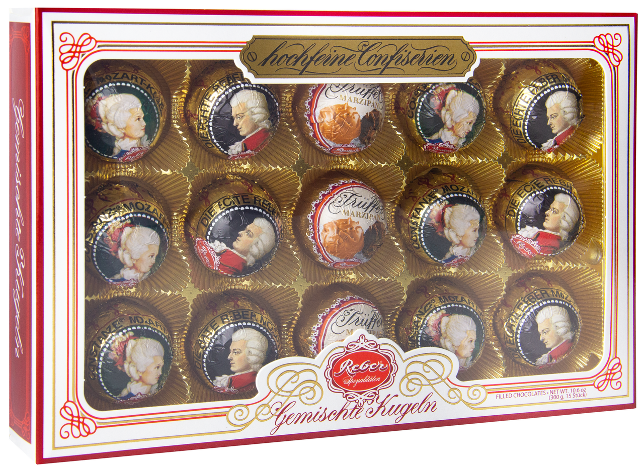 Конфеты Reber Mozart шоколадные ассорти, 300г