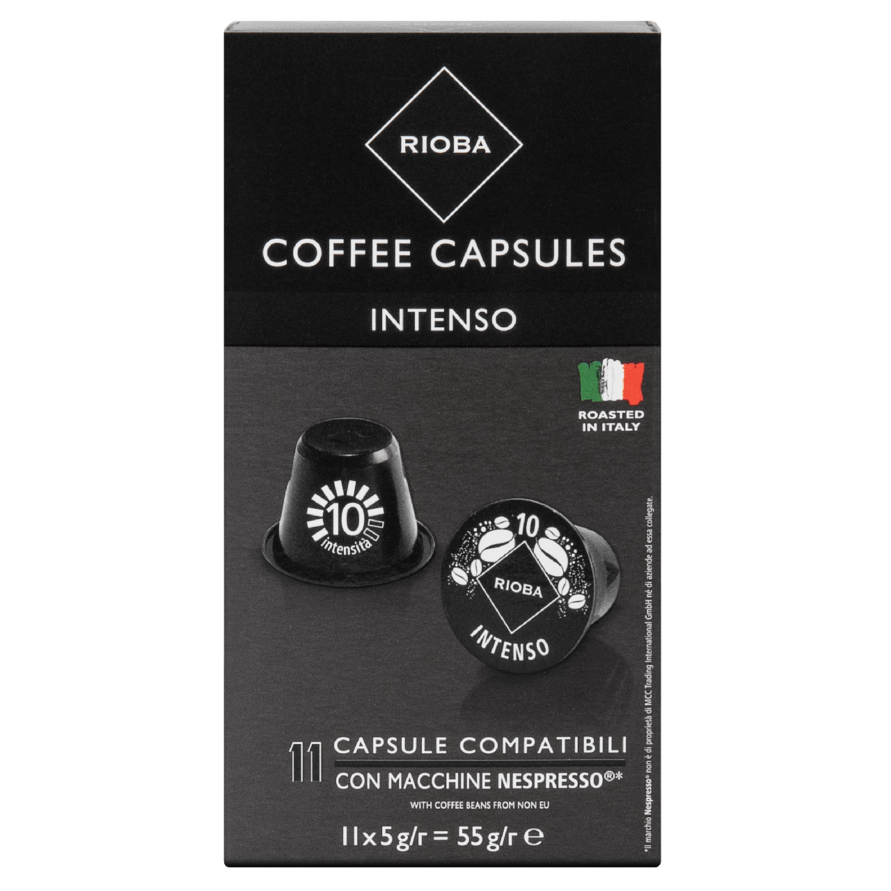 Изображение товара RIOBA Кофе в капсулах Intenso для кофемашин Nespresso 11шт, 55г